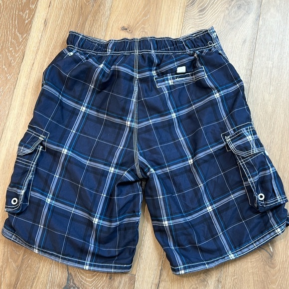 OP Plaid Board Shorts Swim Trunks Swimsuit Plaid - Picture 6 of 8